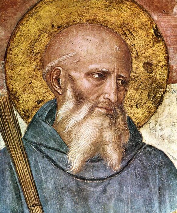 Wikioo.org – L'Enciclopedia delle Belle Arti - Pittura, Opere di Fra Angelico - crocifissione e santi particolare