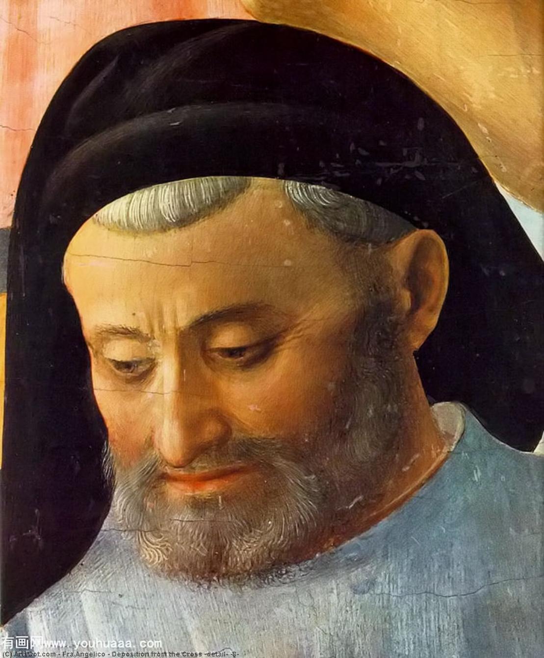Wikioo.org – L'Enciclopedia delle Belle Arti - Pittura, Opere di Fra Angelico - deposizione da  dopodomani  traversa  particolare  8
