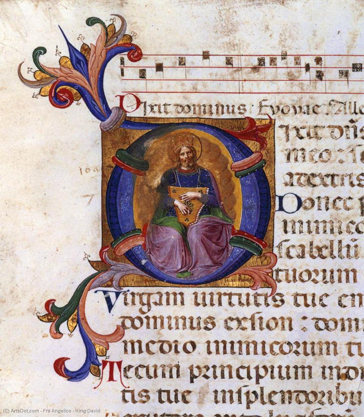 Wikioo.org – La Enciclopedia de las Bellas Artes - Pintura, Obras de arte de Fra Angelico - rey David