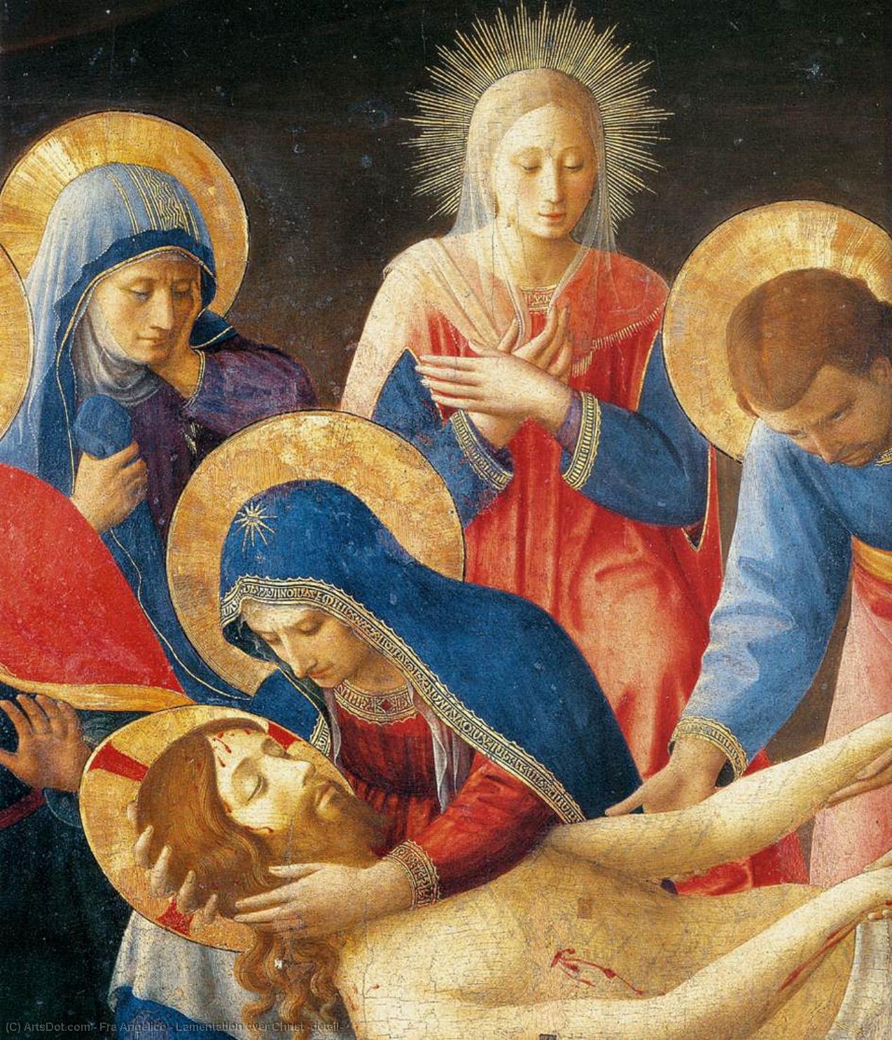 Wikioo.org - The Encyclopedia of Fine Arts - Painting, Artwork by Fra Angelico - Lamentation over Christ (detail)