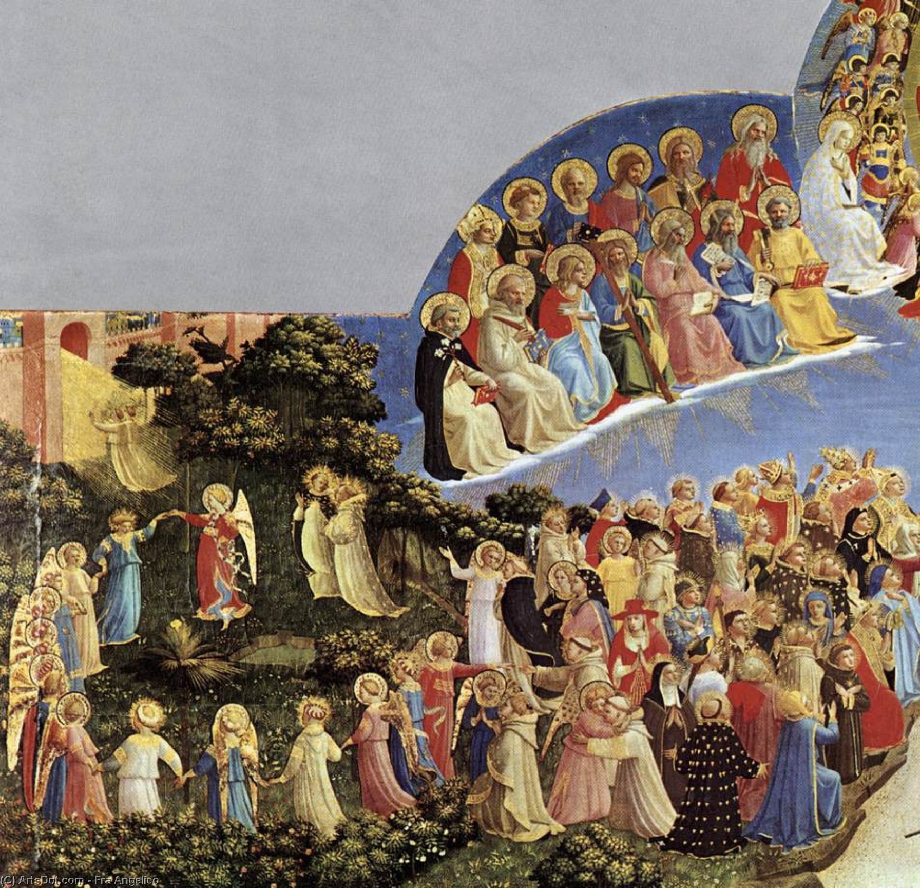 Wikioo.org - Encyklopedia Sztuk Pięknych - Malarstwo, Grafika Fra Angelico - Last Judgement (detail)