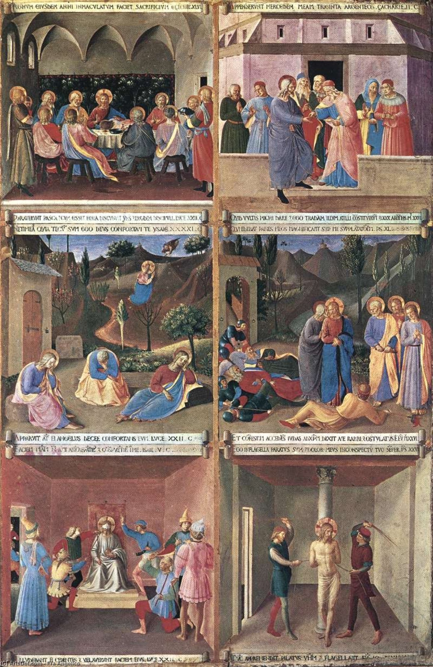 Wikioo.org - Die Enzyklopädie bildender Kunst - Malerei, Kunstwerk von Fra Angelico - Gemälde die armadio degli argenti ( ausschnitt )