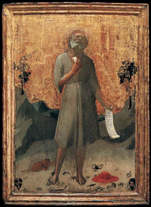 Wikioo.org - The Encyclopedia of Fine Arts - Painting, Artwork by Fra Angelico - Penitent St Jerome