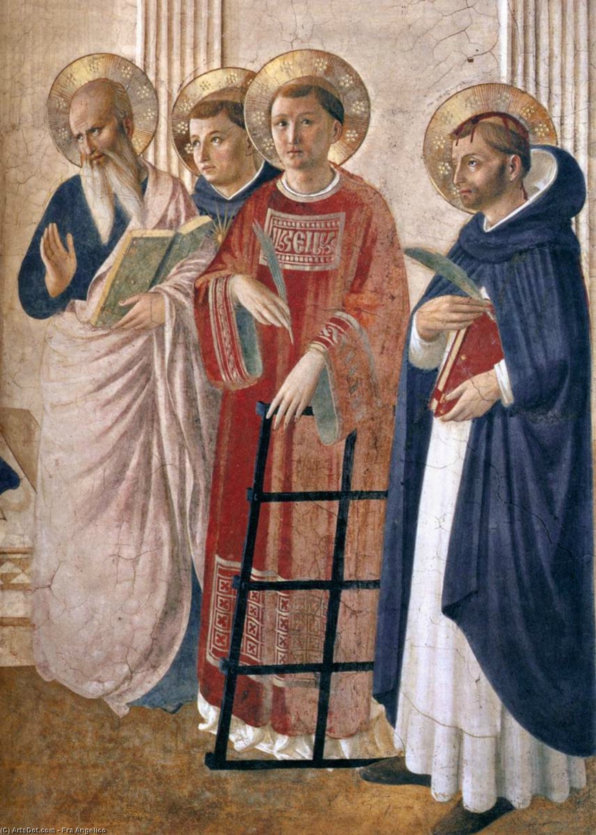 Wikioo.org - The Encyclopedia of Fine Arts - Painting, Artwork by Fra Angelico - Sacra Conversazione (detail)