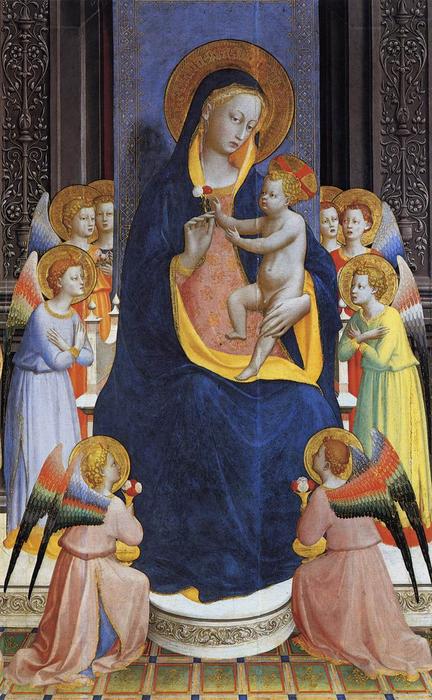 Wikioo.org - Die Enzyklopädie bildender Kunst - Malerei, Kunstwerk von Fra Angelico - san domenico altarbild Ausschnitt