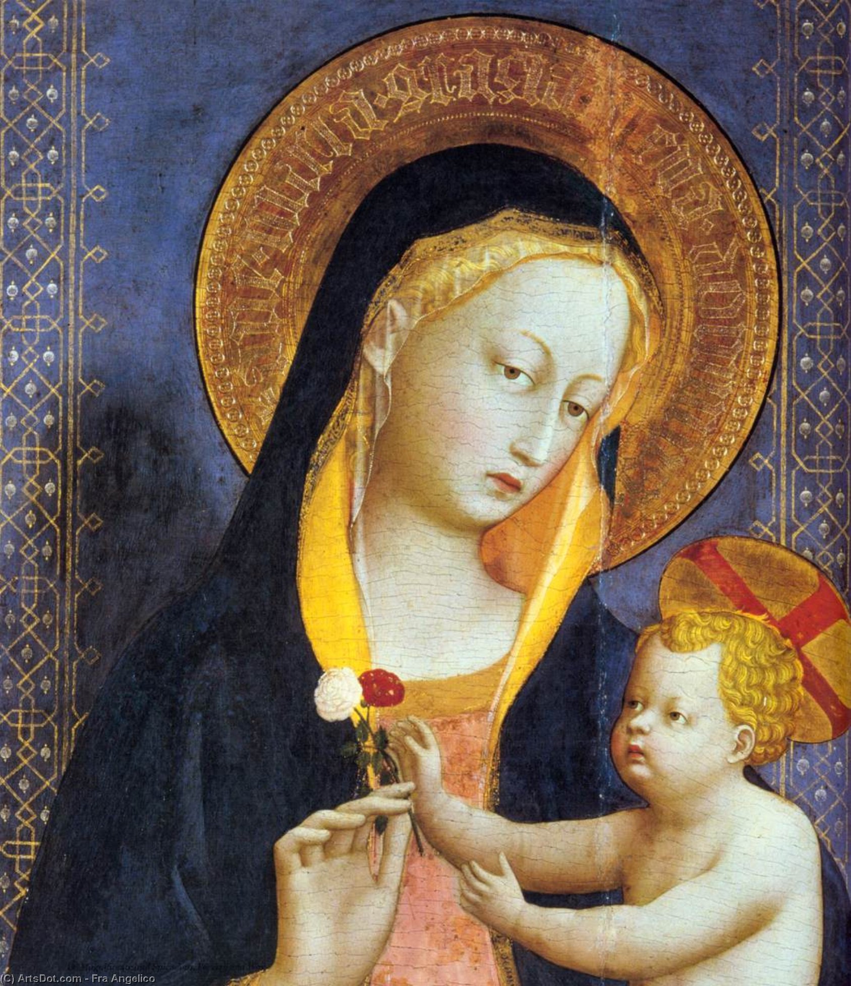 WikiOO.org - Enciklopedija dailės - Tapyba, meno kuriniai Fra Angelico - San Domenico Altarpiece (detail)