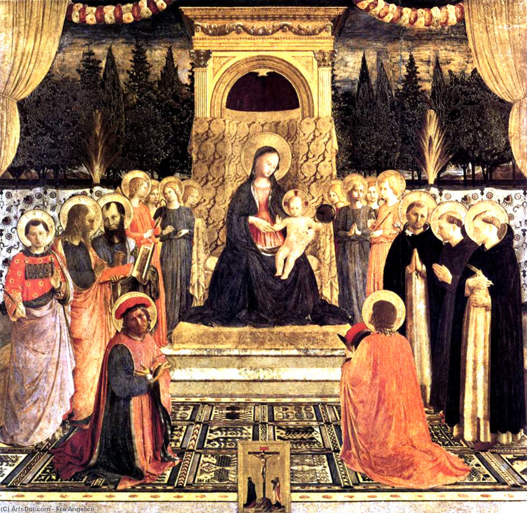 WikiOO.org - Encyclopedia of Fine Arts - Lukisan, Artwork Fra Angelico - San Marco Altarpiece
