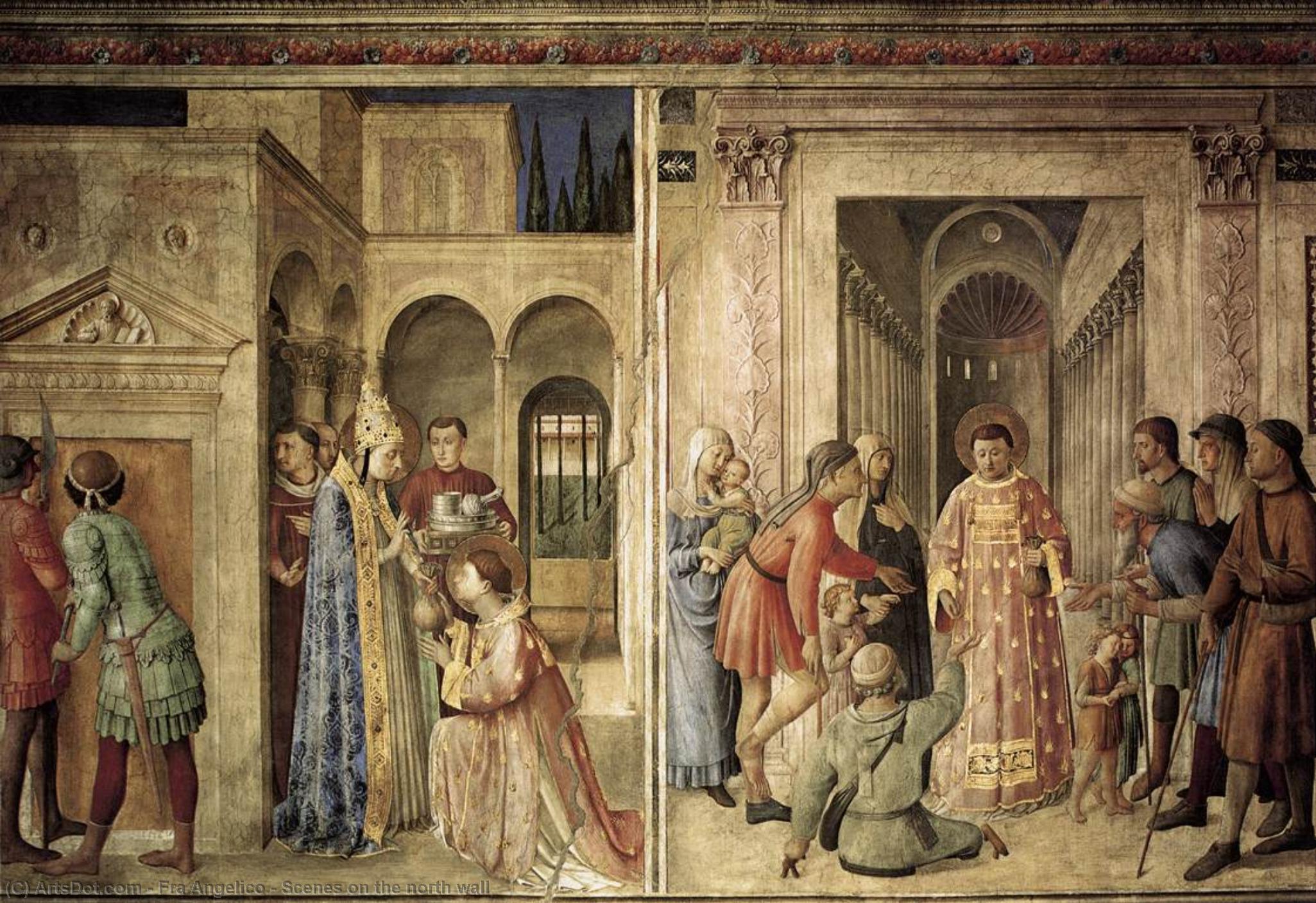 Wikioo.org – L'Enciclopedia delle Belle Arti - Pittura, Opere di Fra Angelico - scene su  dopodomani  America del Nord  parete