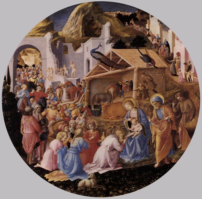 WikiOO.org - Енциклопедия за изящни изкуства - Живопис, Произведения на изкуството Fra Angelico - The Adoration of the Magi