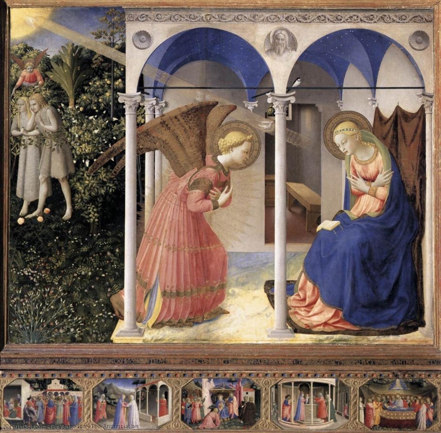 WikiOO.org - Εγκυκλοπαίδεια Καλών Τεχνών - Ζωγραφική, έργα τέχνης Fra Angelico - The Annunciation