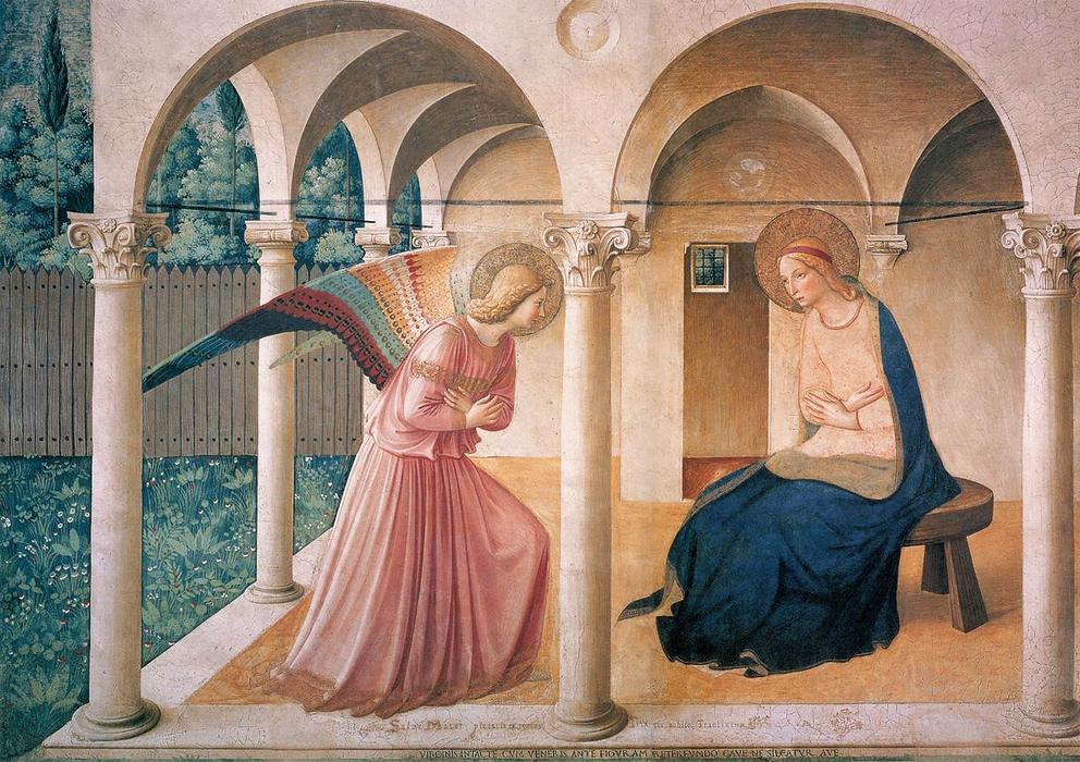 WikiOO.org - Enciclopédia das Belas Artes - Pintura, Arte por Fra Angelico - The Annunciation