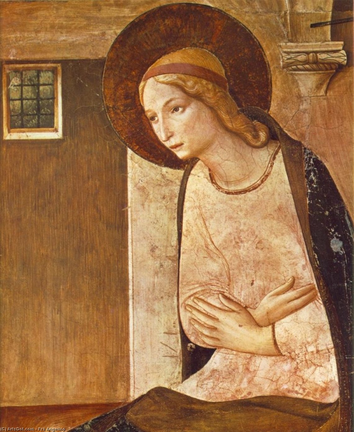 WikiOO.org - Enciklopedija likovnih umjetnosti - Slikarstvo, umjetnička djela Fra Angelico - The Annunciation (detail)