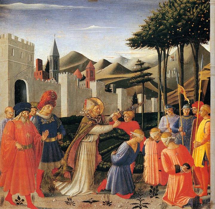 Wikioo.org – L'Enciclopedia delle Belle Arti - Pittura, Opere di Fra Angelico - la storia di san nicola : la liberazione tre Innocenti