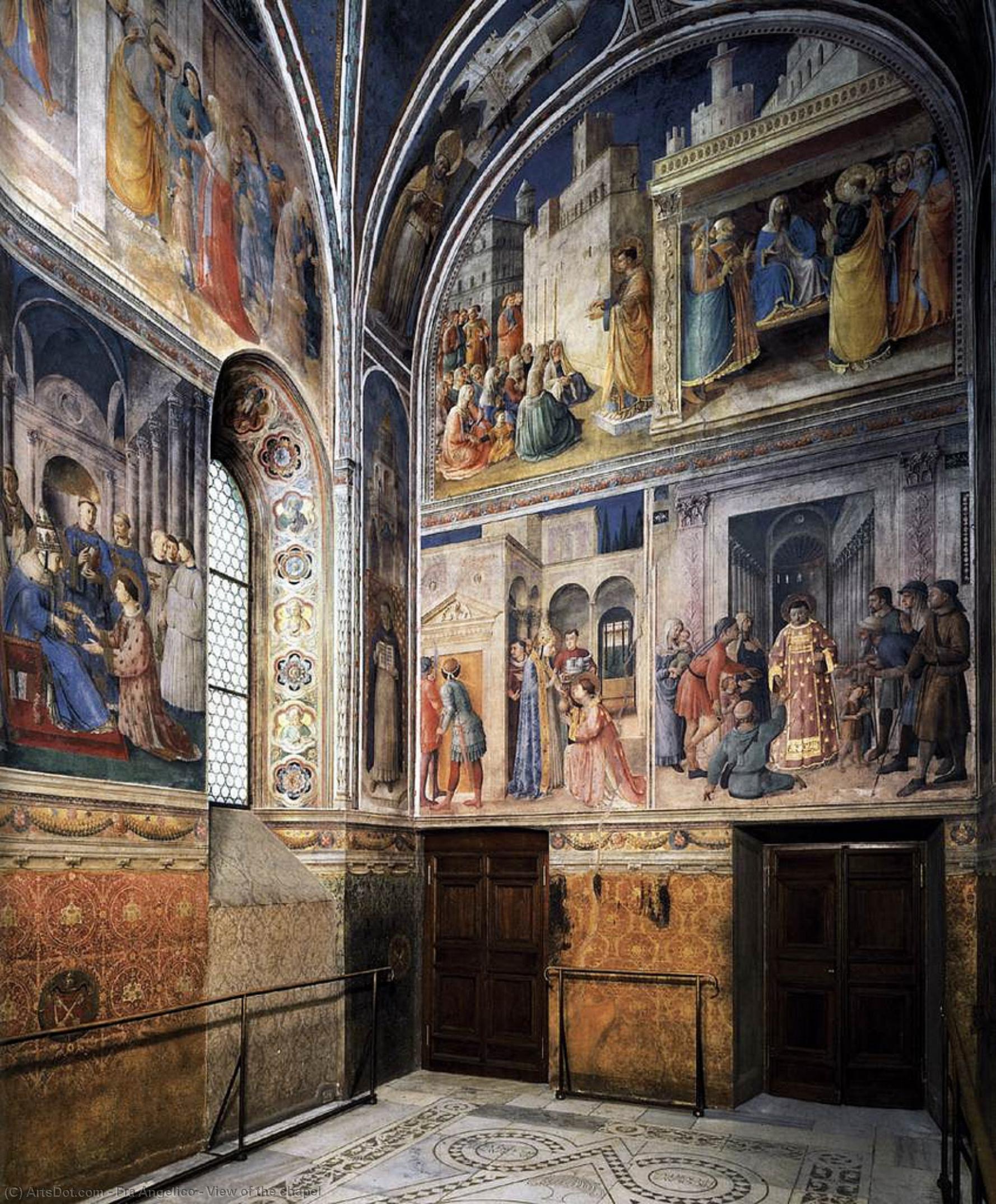 WikiOO.org - Enciklopedija likovnih umjetnosti - Slikarstvo, umjetnička djela Fra Angelico - View of the chapel