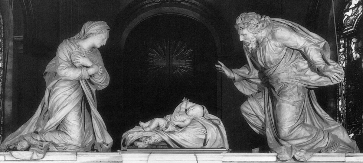 WikiOO.org - Encyclopedia of Fine Arts - Maleri, Artwork Michel Anguier - Nativity (detail)