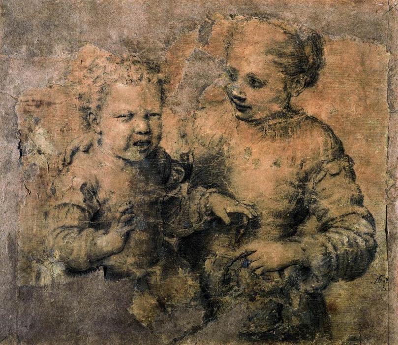 WikiOO.org - Encyclopedia of Fine Arts - Maľba, Artwork Sofonisba Anguissola - Asdrubale Bitten by a Crawfish