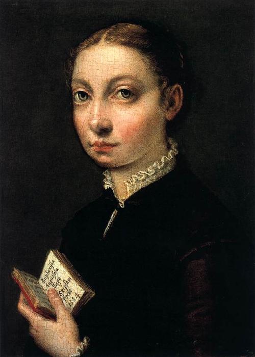 Wikioo.org – La Enciclopedia de las Bellas Artes - Pintura, Obras de arte de Sofonisba Anguissola - Autoretrato