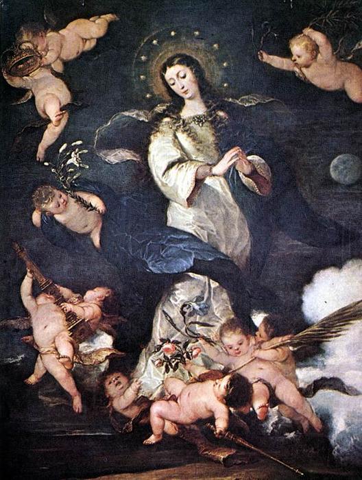 Wikioo.org - The Encyclopedia of Fine Arts - Painting, Artwork by José Antolinez - Immaculate Conception