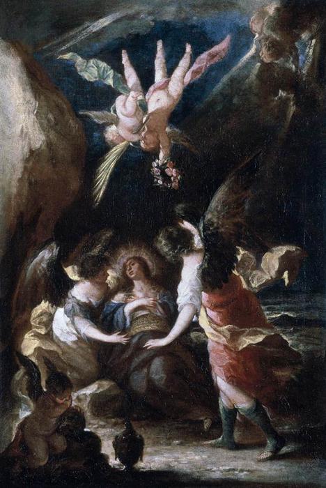 Wikioo.org - สารานุกรมวิจิตรศิลป์ - จิตรกรรม José Antolinez - The Death of the Magdalene