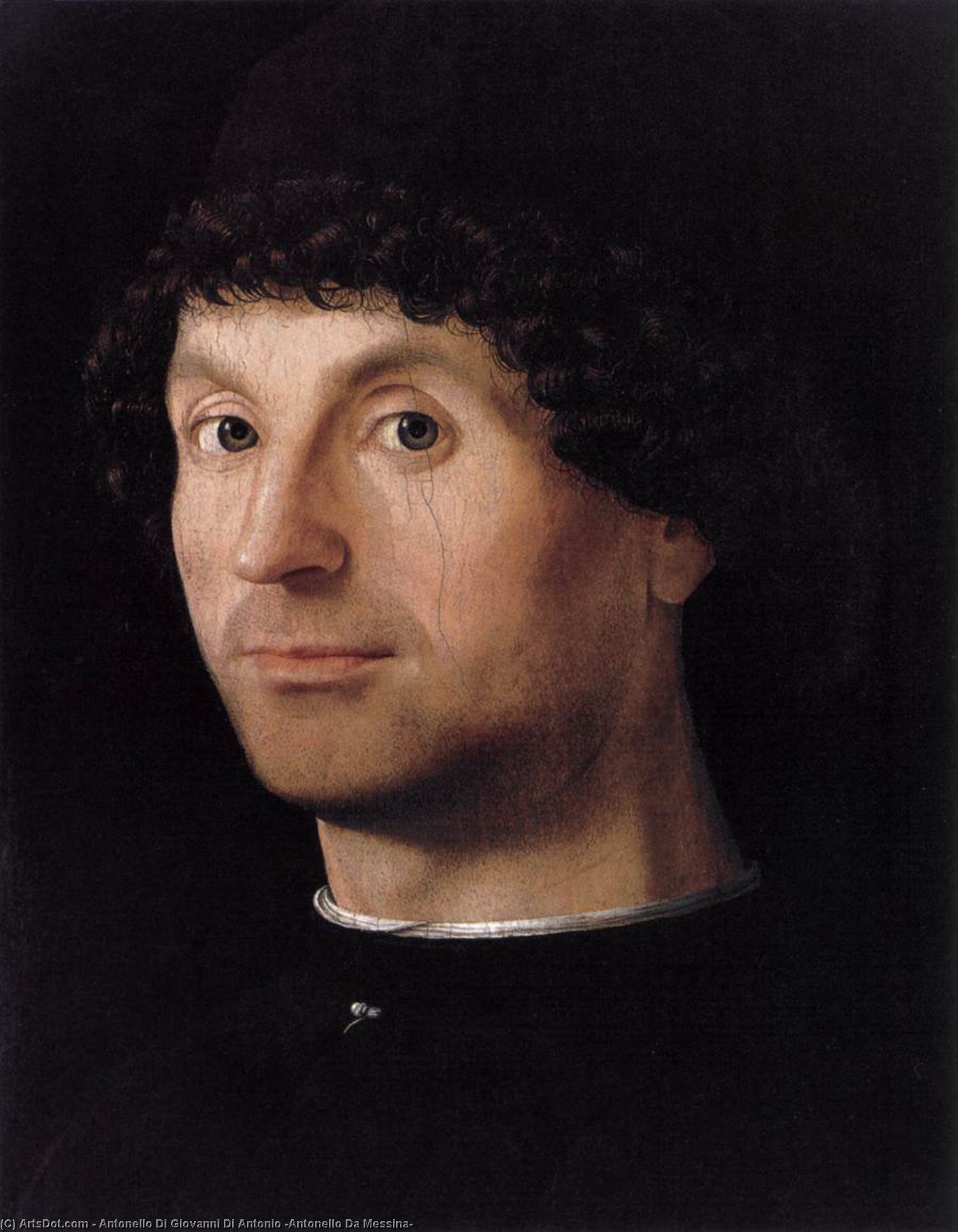 Wikioo.org - The Encyclopedia of Fine Arts - Painting, Artwork by Antonello Di Giovanni Di Antonio (Antonello Da Messina) - Portrait of a Man