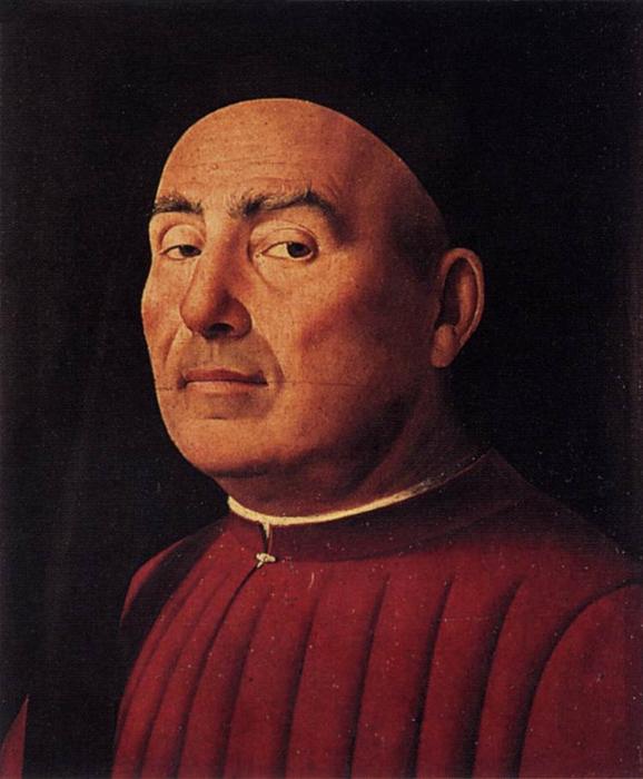 Wikioo.org - The Encyclopedia of Fine Arts - Painting, Artwork by Antonello Di Giovanni Di Antonio (Antonello Da Messina) - Trivulzio Portrait