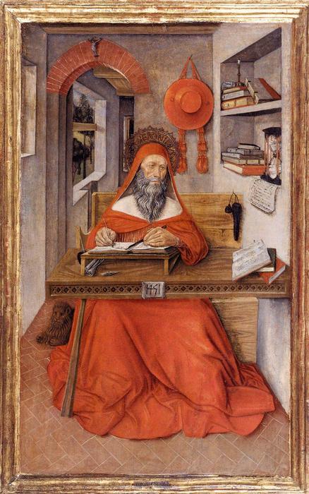 Wikioo.org - The Encyclopedia of Fine Arts - Painting, Artwork by Antonio Da Fabriano - St Jerome in His Study