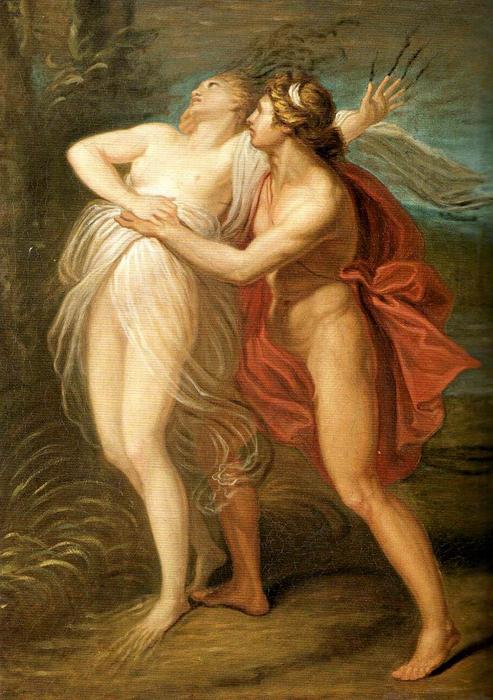Wikioo.org - สารานุกรมวิจิตรศิลป์ - จิตรกรรม Andrea Appiani - Apollo and Daphne