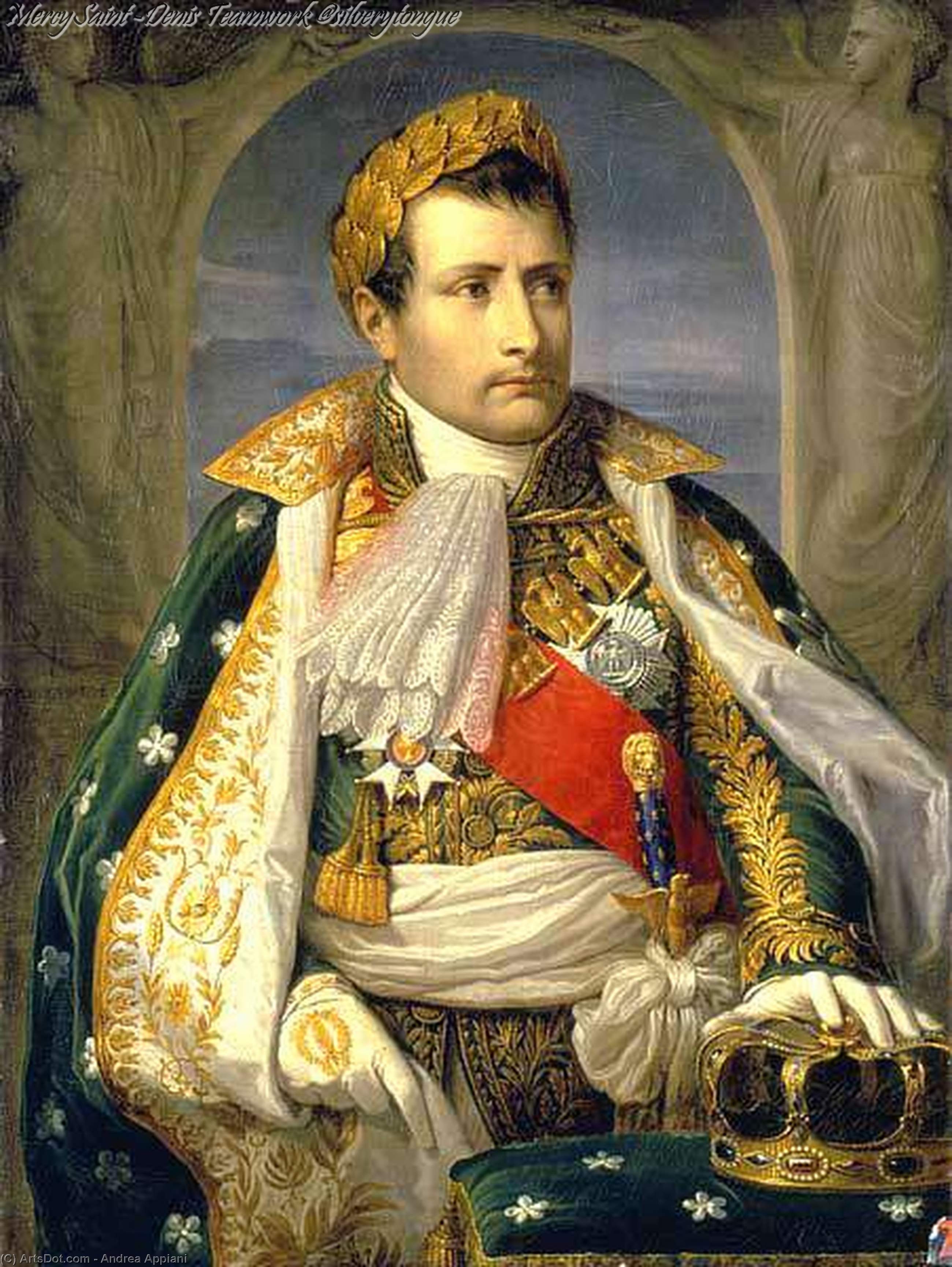 Wikioo.org - The Encyclopedia of Fine Arts - Painting, Artwork by Andrea Appiani - Napoleon, First King of Italy