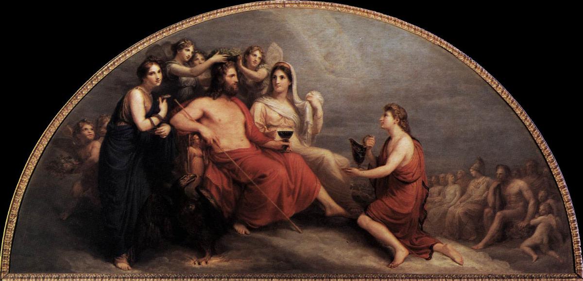 Wikioo.org – L'Encyclopédie des Beaux Arts - Peinture, Oeuvre de Andrea Appiani - Le Olympus