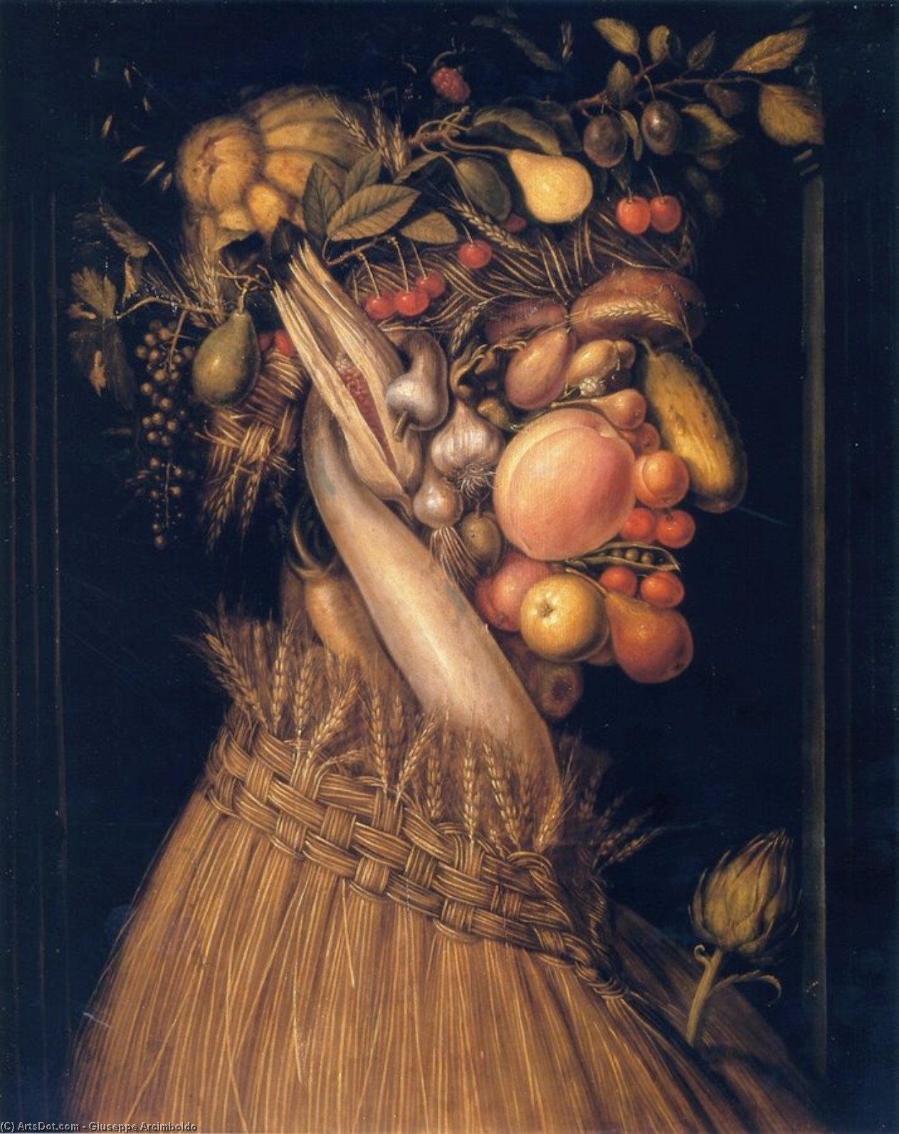WikiOO.org - Encyclopedia of Fine Arts - Maleri, Artwork Giuseppe Arcimboldo - Summer