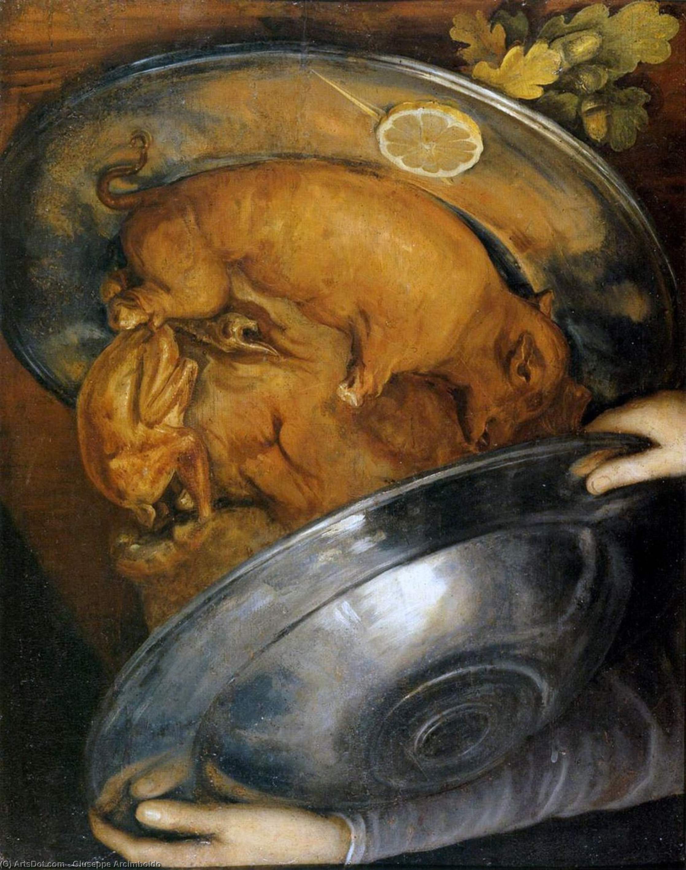 Wikioo.org - สารานุกรมวิจิตรศิลป์ - จิตรกรรม Giuseppe Arcimboldo - The Cook