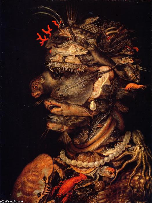 Wikioo.org - The Encyclopedia of Fine Arts - Painting, Artwork by Giuseppe Arcimboldo - Water