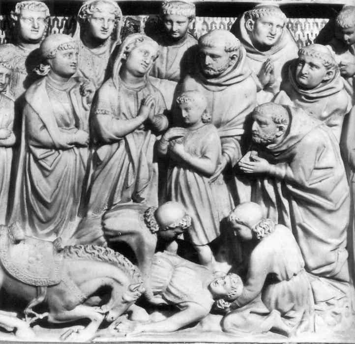 WikiOO.org - Enciklopedija dailės - Tapyba, meno kuriniai Arnolfo Di Cambio - Arca di San Domenico (detail)