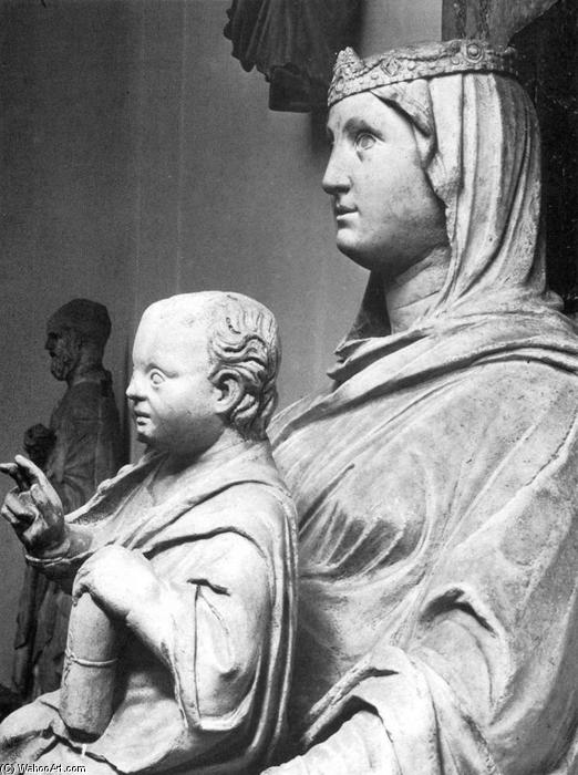 Wikioo.org – L'Enciclopedia delle Belle Arti - Pittura, Opere di Arnolfo Di Cambio - Madonna col Bambino particolare