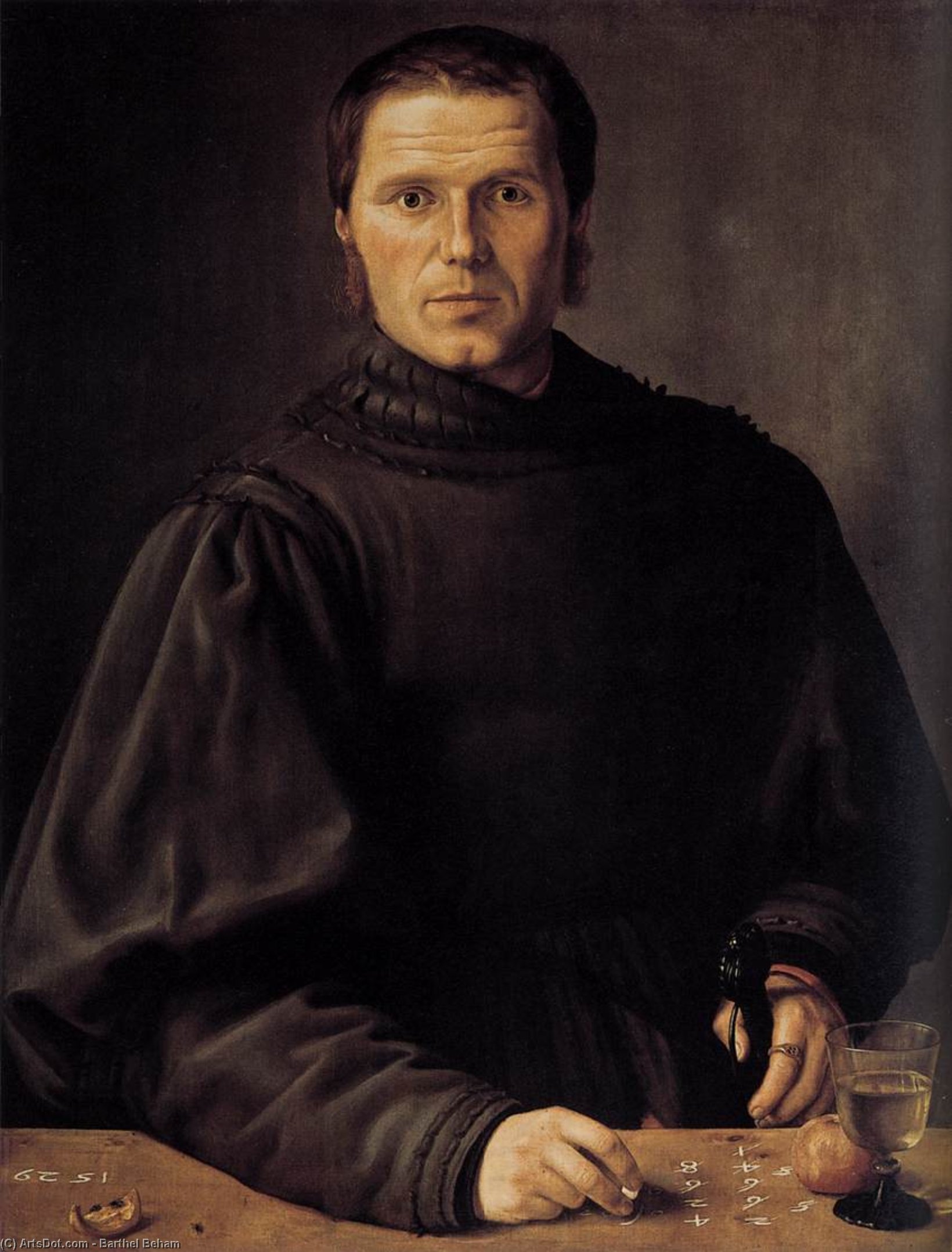 WikiOO.org - دایره المعارف هنرهای زیبا - نقاشی، آثار هنری Barthel Beham - Portrait of a Man