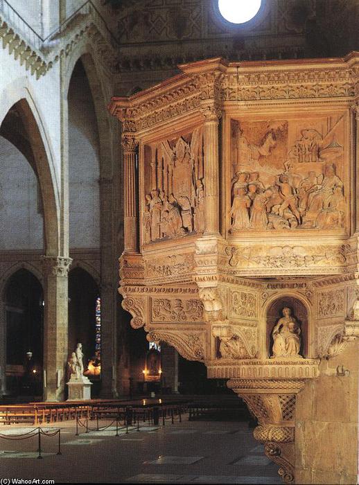 Wikioo.org - The Encyclopedia of Fine Arts - Painting, Artwork by Benedetto Da Maiano - Pulpit