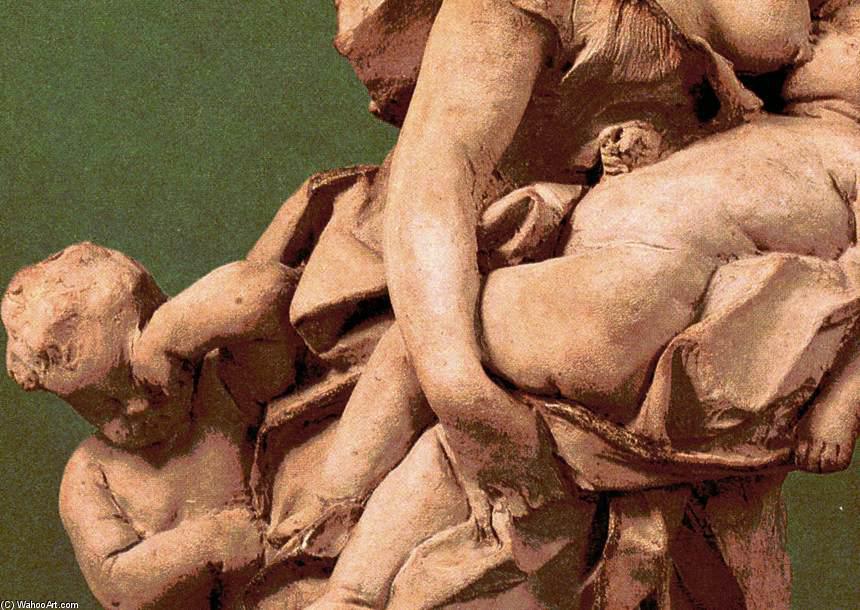 Wikioo.org - Die Enzyklopädie bildender Kunst - Malerei, Kunstwerk von Gian Lorenzo Bernini - Gnadenbrot Ankopplung sich vier Kindern Ausschnitt