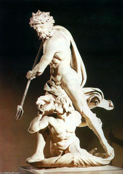 Wikioo.org - สารานุกรมวิจิตรศิลป์ - จิตรกรรม Gian Lorenzo Bernini - Neptune and Triton
