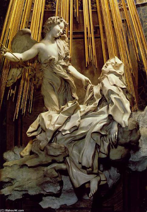 Wikioo.org – L'Enciclopedia delle Belle Arti - Pittura, Opere di Gian Lorenzo Bernini - l'ecstasy famigerato santo teresa