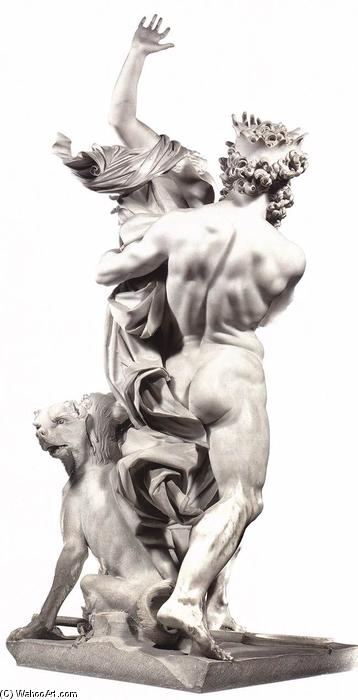 Wikioo.org – La Enciclopedia de las Bellas Artes - Pintura, Obras de arte de Gian Lorenzo Bernini - La Violación de Proserpina (vista posterior)