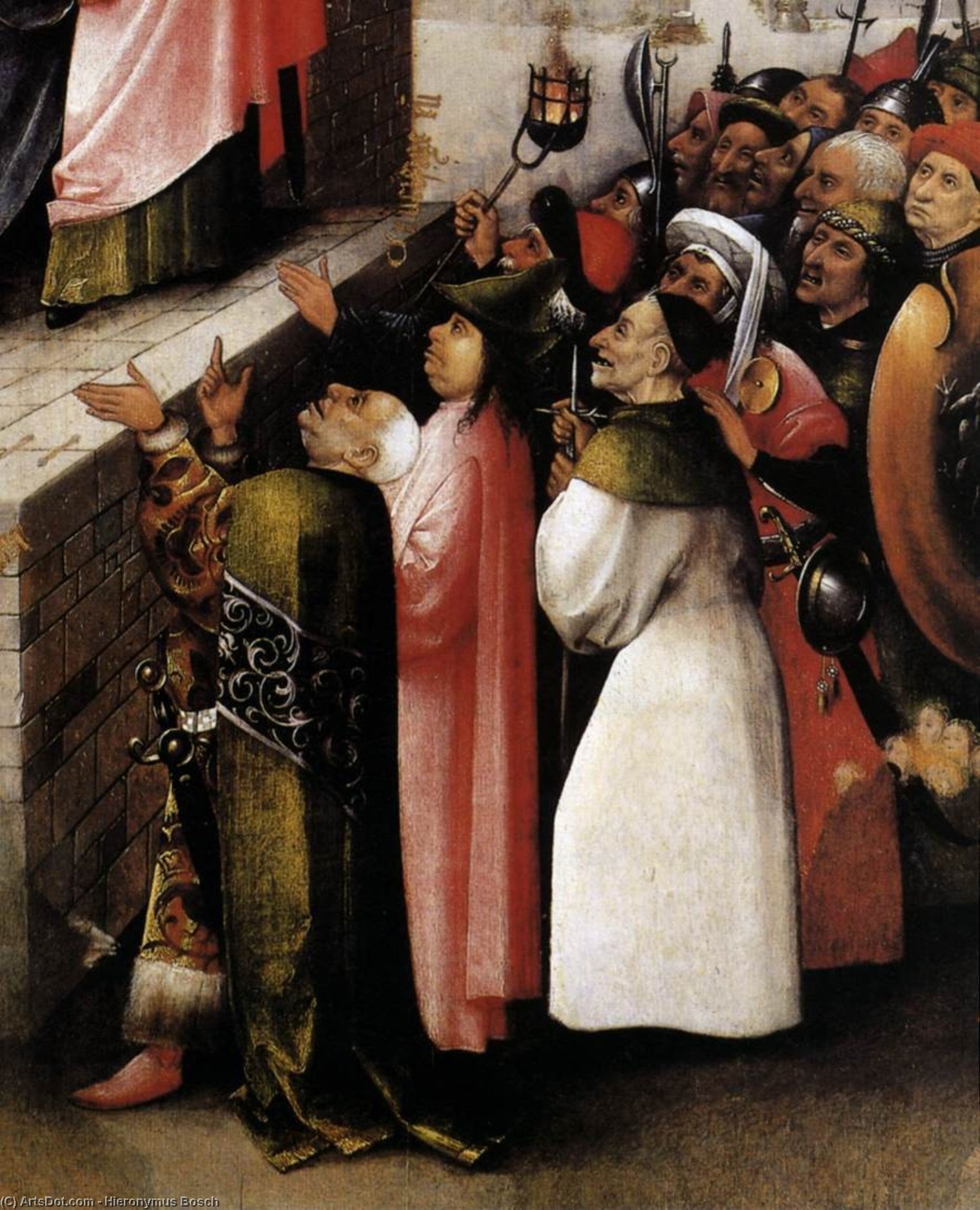 Wikioo.org – L'Enciclopedia delle Belle Arti - Pittura, Opere di Hieronymus Bosch - ecce homo ( particolare )