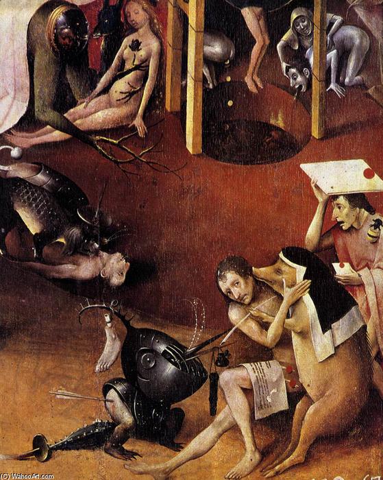 WikiOO.org - Encyclopedia of Fine Arts - Festés, Grafika Hieronymus Bosch - Triptych of Garden of Earthly Delights (detail) (15)