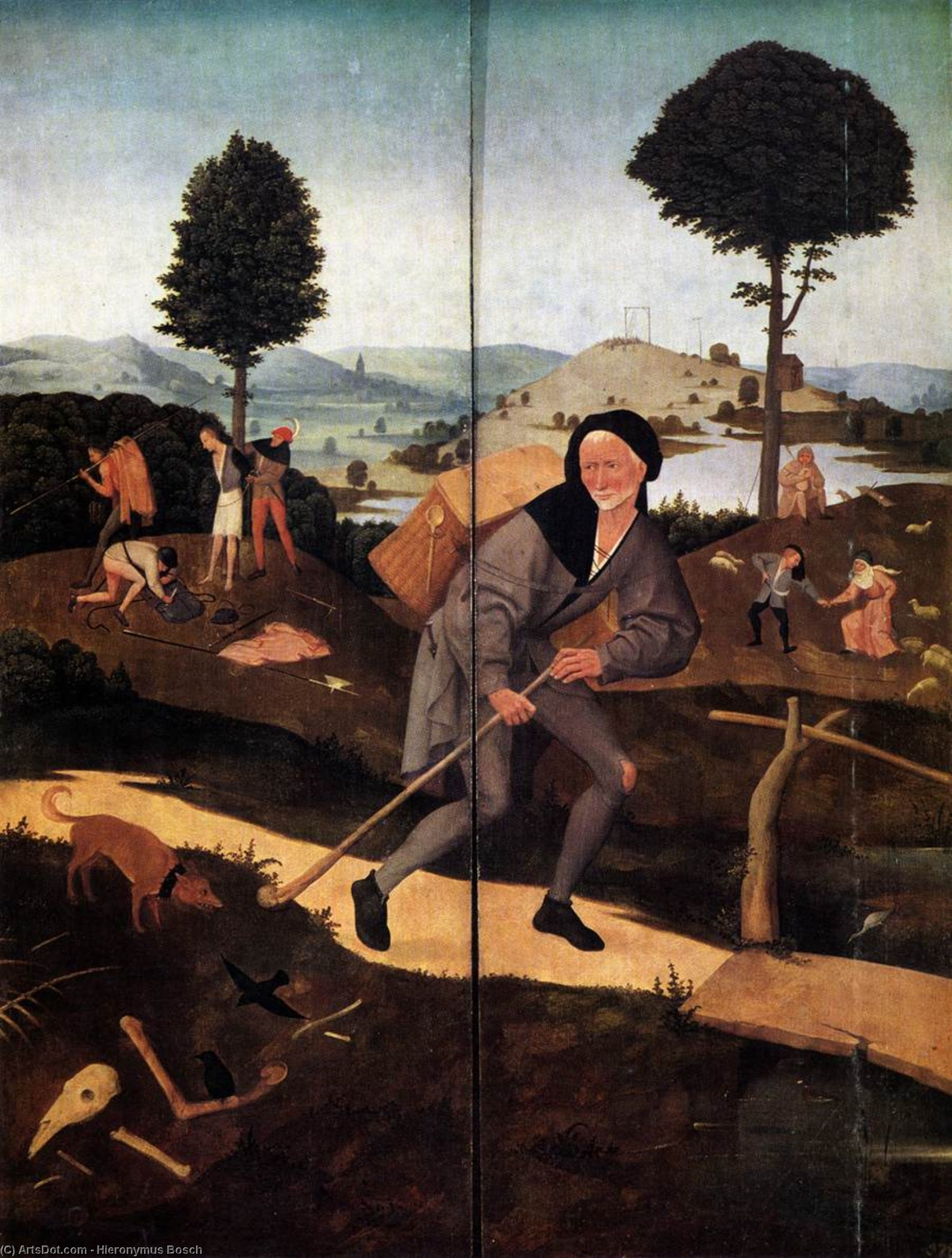 Wikioo.org - The Encyclopedia of Fine Arts - Painting, Artwork by Hieronymus Bosch - Triptych of Haywain (outer wings)