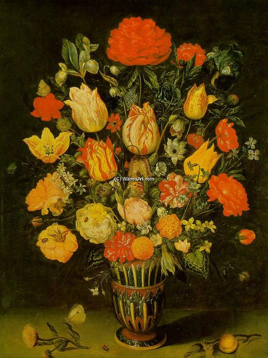 Wikioo.org - The Encyclopedia of Fine Arts - Painting, Artwork by Ambrosius Bosschaert The Elder - Still-Life of Flowers