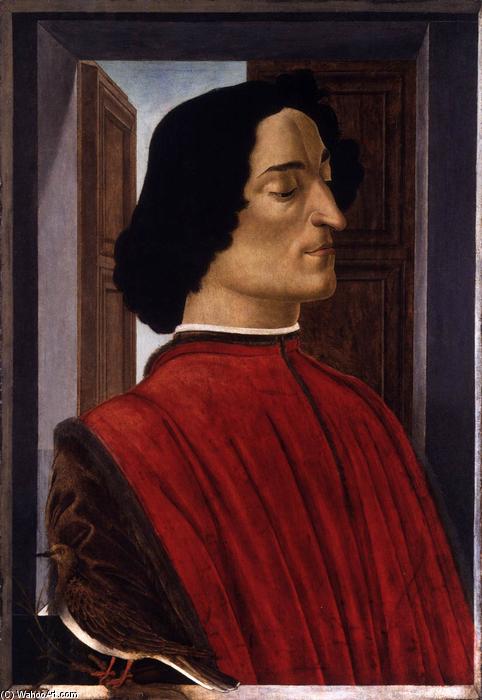 Wikioo.org - Die Enzyklopädie bildender Kunst - Malerei, Kunstwerk von Sandro Botticelli - Porträt von Giuliano de Medici