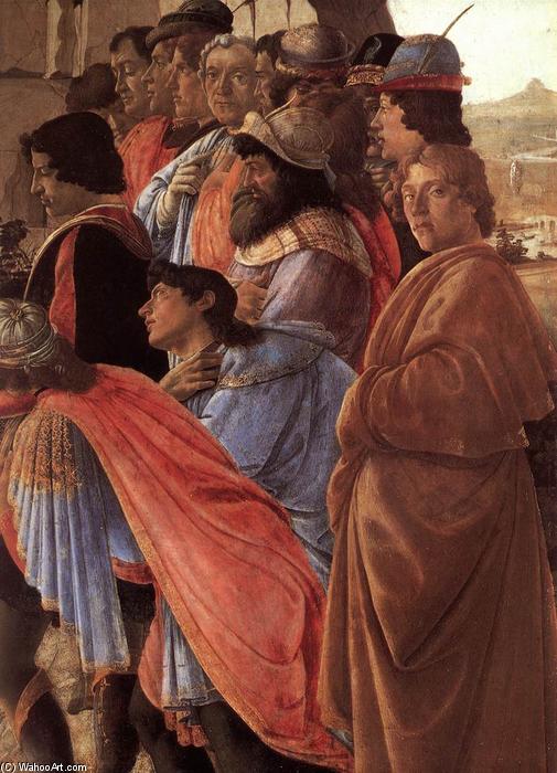 Wikioo.org - Encyklopedia Sztuk Pięknych - Malarstwo, Grafika Sandro Botticelli - The Adoration of the Magi (detail)