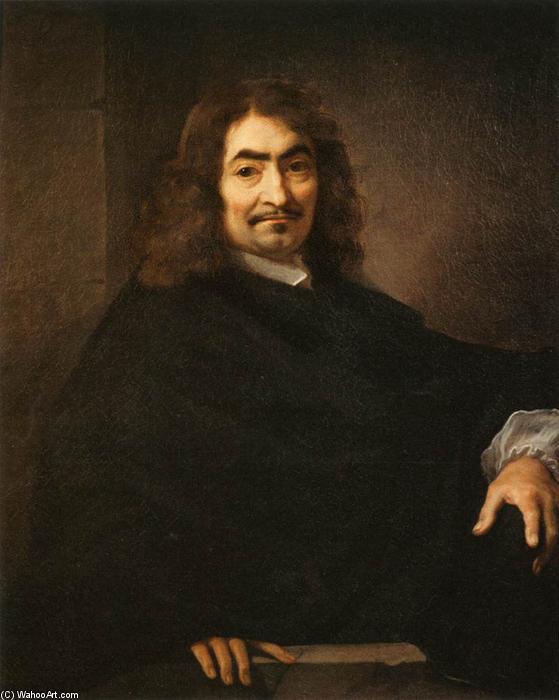 WikiOO.org - Enciclopédia das Belas Artes - Pintura, Arte por Sébastien Bourdon - Presumed Portrait of René Descartes