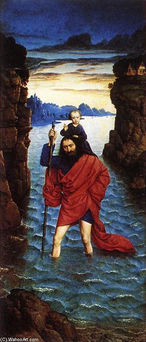 WikiOO.org - Encyclopedia of Fine Arts - Schilderen, Artwork Dieric The Younger Bouts - Saint Christopher
