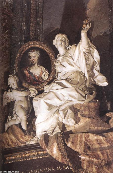 Wikioo.org - The Encyclopedia of Fine Arts - Painting, Artwork by Pietro Bracci - Tomb of Maria Clementina Sobieska (detail)