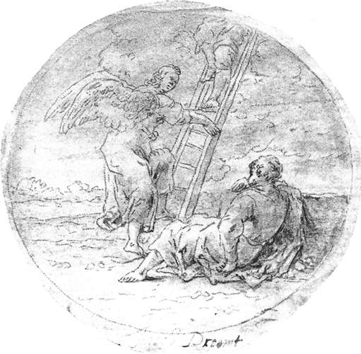 WikiOO.org - אנציקלופדיה לאמנויות יפות - ציור, יצירות אמנות Leonaert Bramer - Jacob's Dream